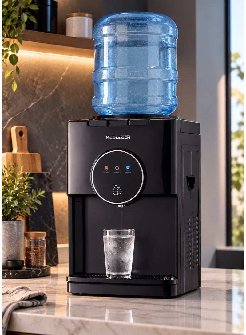 Media Tech Midea Tech Office Water Cooler – 3 Taps, MT-WD2529D Black - Image 3