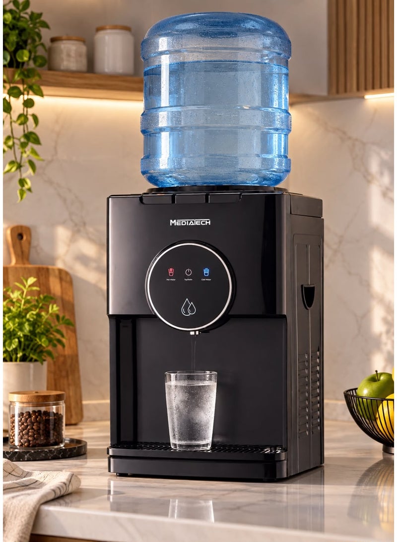 Media Tech Midea Tech Office Water Cooler – 3 Taps, MT-WD2529D Black - Image 2
