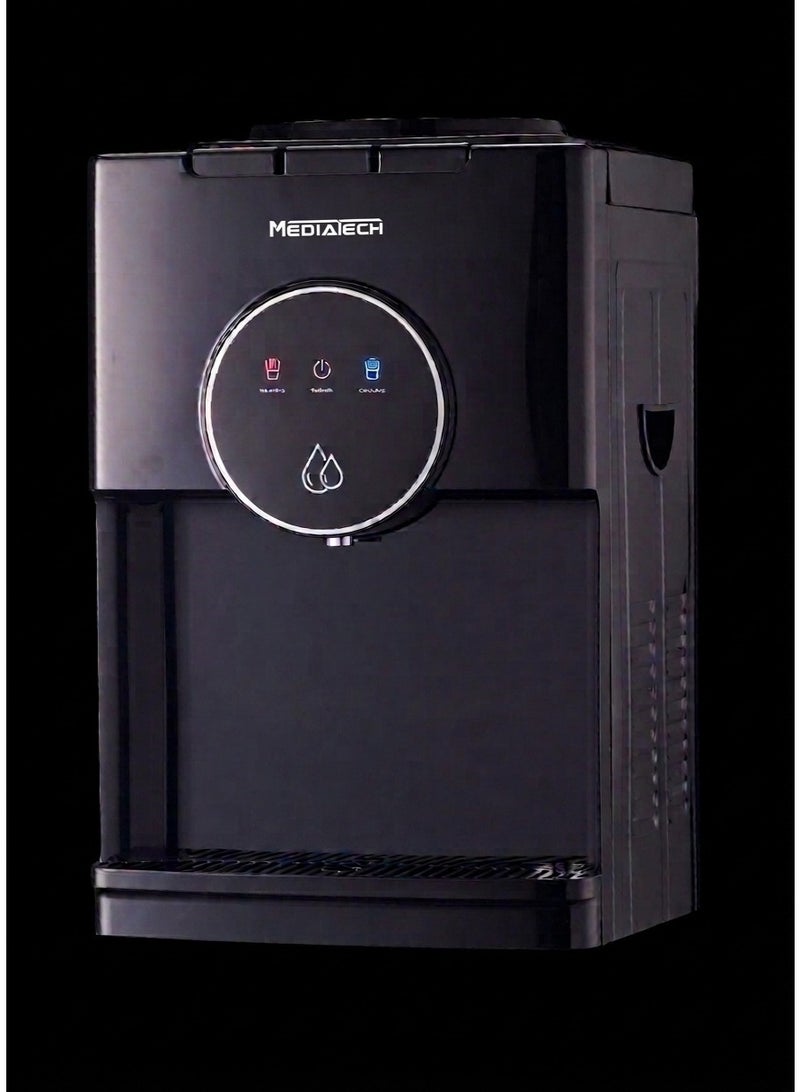 Media Tech Midea Tech Office Water Cooler – 3 Taps, MT-WD2529D Black - Image 1