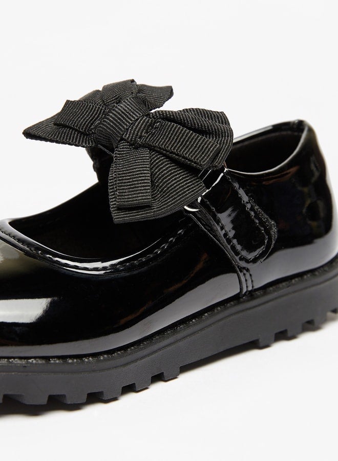 JUNIORS Solid Mary Jane Shoes with Bow Accent - Image 4