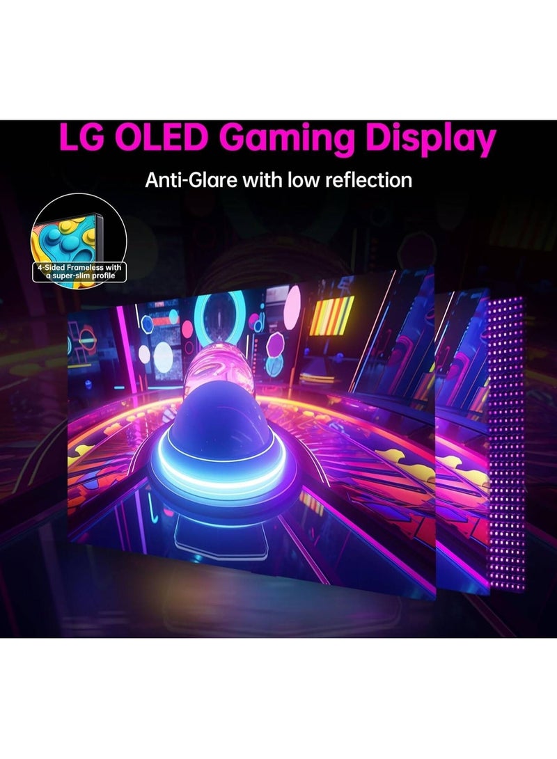 KTC G27P6 Gaming Monitor, 27" OLED QHD Display, 240Hz Refresh Rate, 0.03ms (Typical) Response Time, AMD FreeSync & G-Sync Compatible, 1.07b Color Support, Silver | G27P6  - Image 2