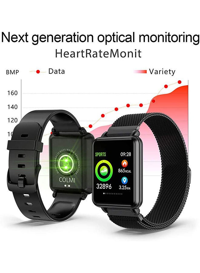 NIBEMINENT Smart Watch Phone L1S Wrist 1.3 Inch Touch Screen IP68 Fitness Tracker 25 Days Standby for IOS Android - Black - Image 4