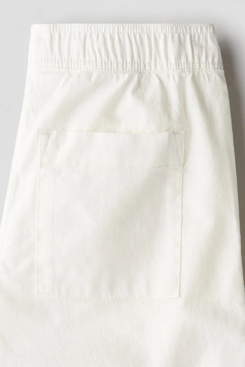 اتش اند ام بنطلون من مزيج الكتان