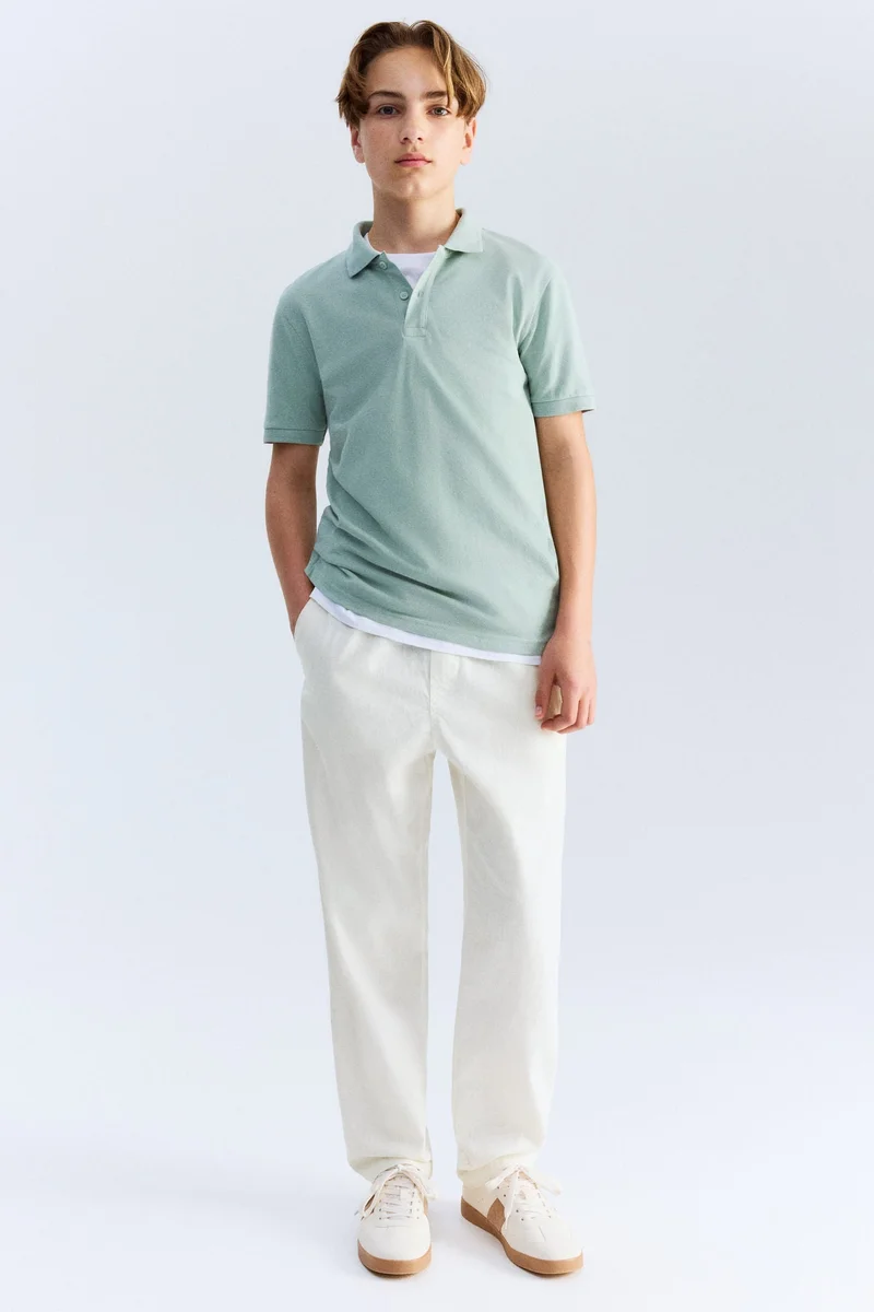 H&M Linen-blend trousers