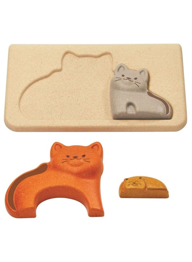 Raxoom Wooden Cat Puzzle Multicolor - Image 1