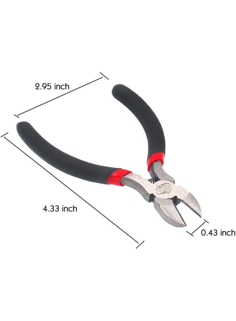 GGOOT 3 Piece Mini Diagonal Cutting Pliers 4.3 Inch Wire Cutter Tool with High Carbon Steel Great for Electronics and Hardware Products.  - Image 3