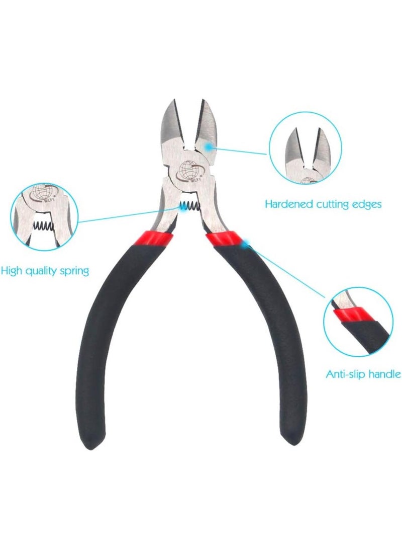GGOOT 3 Piece Mini Diagonal Cutting Pliers 4.3 Inch Wire Cutter Tool with High Carbon Steel Great for Electronics and Hardware Products.  - Image 5