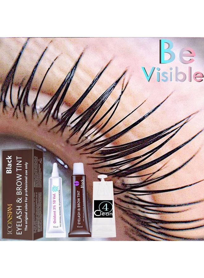 Libeauty Black Lash T-i-n-t Kit, Keratin Black Eyelash D-y-e and Eyebrow T-i n t, 6 Week Voluminous Brow T-int, T-inting Look For Lash Perm/Lift/Lamination Treatment (Black Eyelash T-int Kit Only) - Image 3