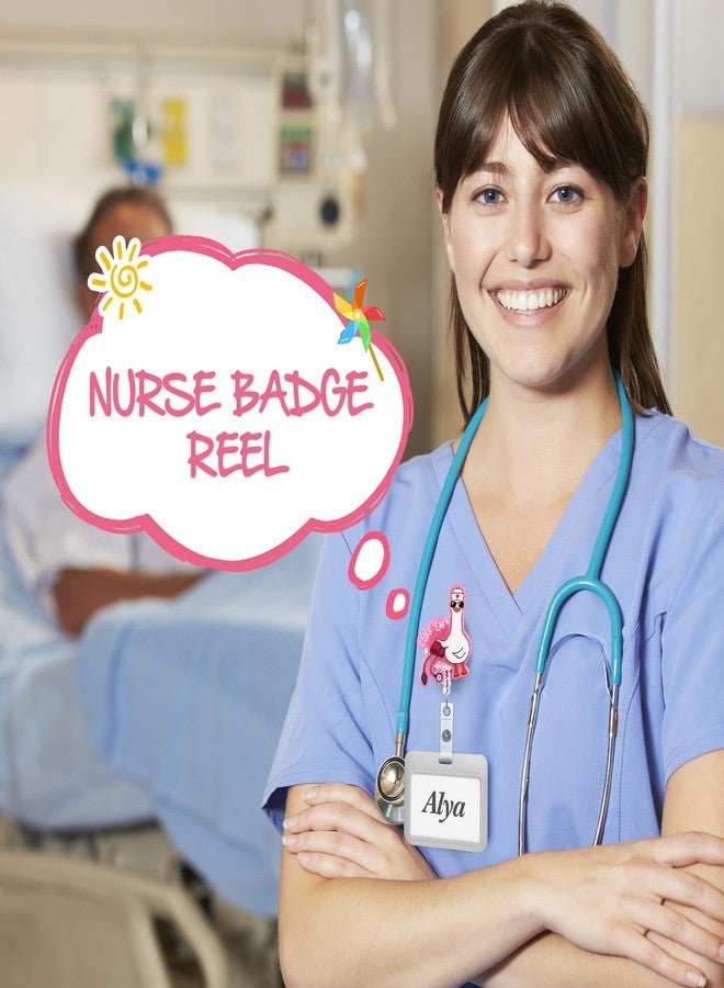 Vicenpal 3 Pcs Badge Reel Retractable Clip Holder with Clip Durable Nylon Cord Gift for Nurse Doctor Office Worker ID Card Decor (Goose) - Image 5