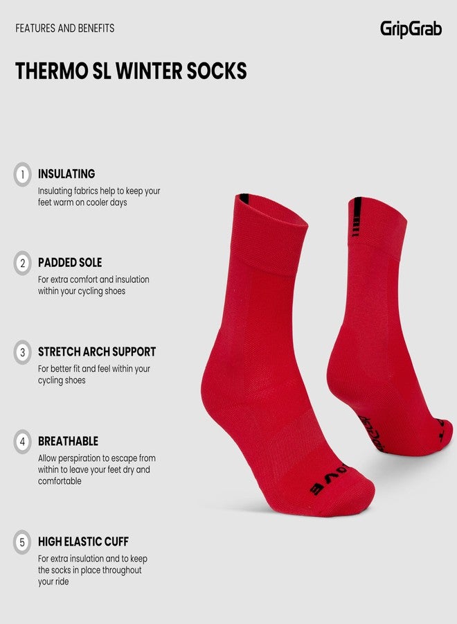 GripGrab Thermo SL Single & Multipack Winter Cycling Socks High Cut Thermal Breathable Tall Cold Weather Bike Sock - Image 3