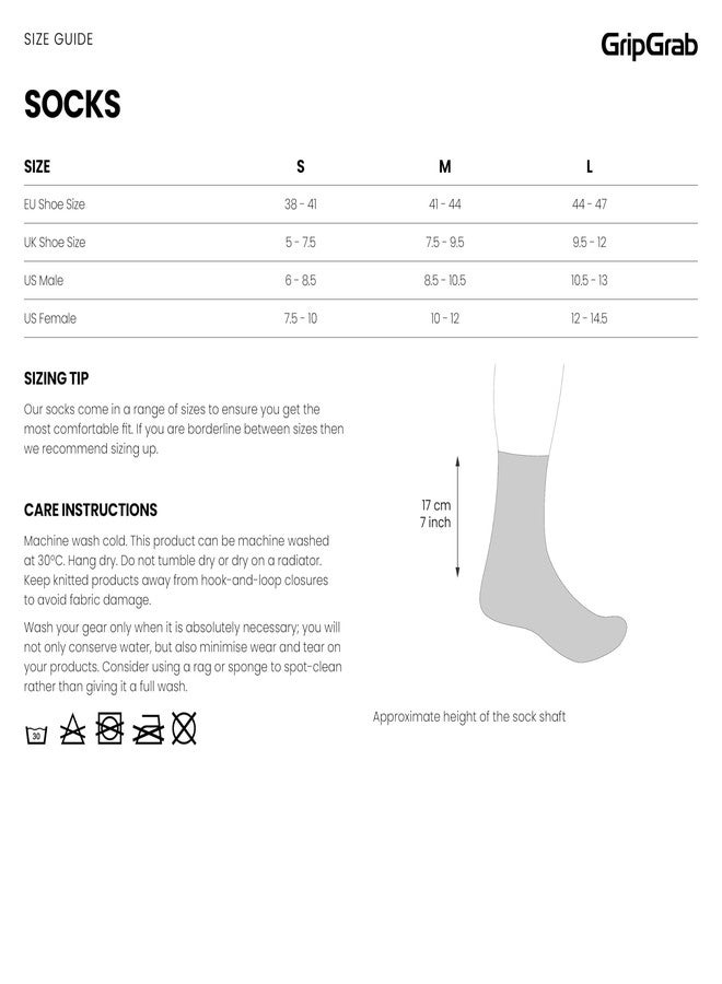 GripGrab Thermo SL Single & Multipack Winter Cycling Socks High Cut Thermal Breathable Tall Cold Weather Bike Sock - Image 5