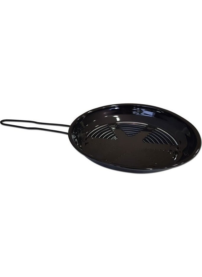 Star Enameled Eggplant Pepper Roasting Pan - With Handle  - Image 3