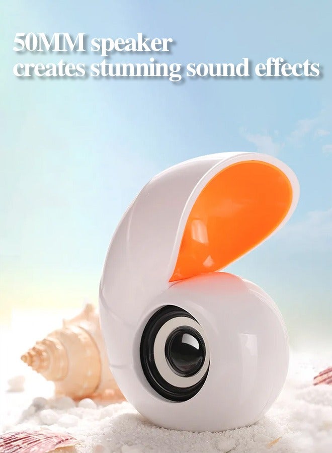 USB Conch Style Cute Desktop Mini Speaker, Suitable for Small Speakers on Computers, Desktops, and Laptops - Image 1
