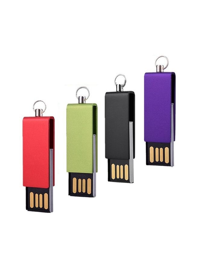 BURAQ Mini Rotatable USB Flash Disk (2GB), Purple  - Image 2