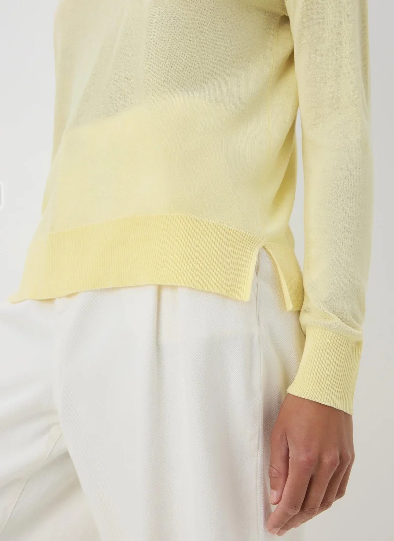 Matalan Lemon Fine Gauge Long Sleeve Jumper
