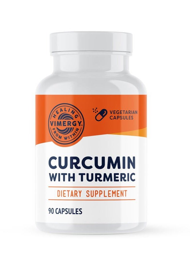 Vimergy Curcumin with Turmeric, 30 Servings – Immune System Supplement – Liquid Capsules - Non-GMO, Gluten-Free, Soy-Free, Kosher, Vegan & Paleo Friendly (90 Count) - Image 1