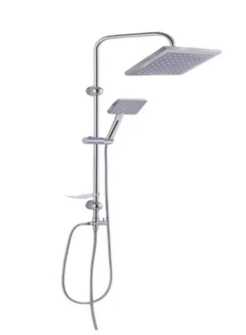 Wall Mounted Bathroom Shower System Set Silver 1.5kg