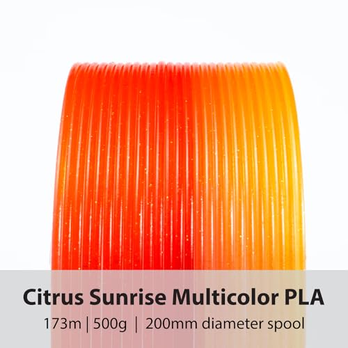 Proto-Pasta Protopasta Citrus Sunrise HT PLA 3D Printer Filament 1.75mm 500g Multicolor Translucent Transition Glitter Filament; 3D Printing Filament on Recyclable Cardboard Spool for 3D Printers Like Creality - Image 2