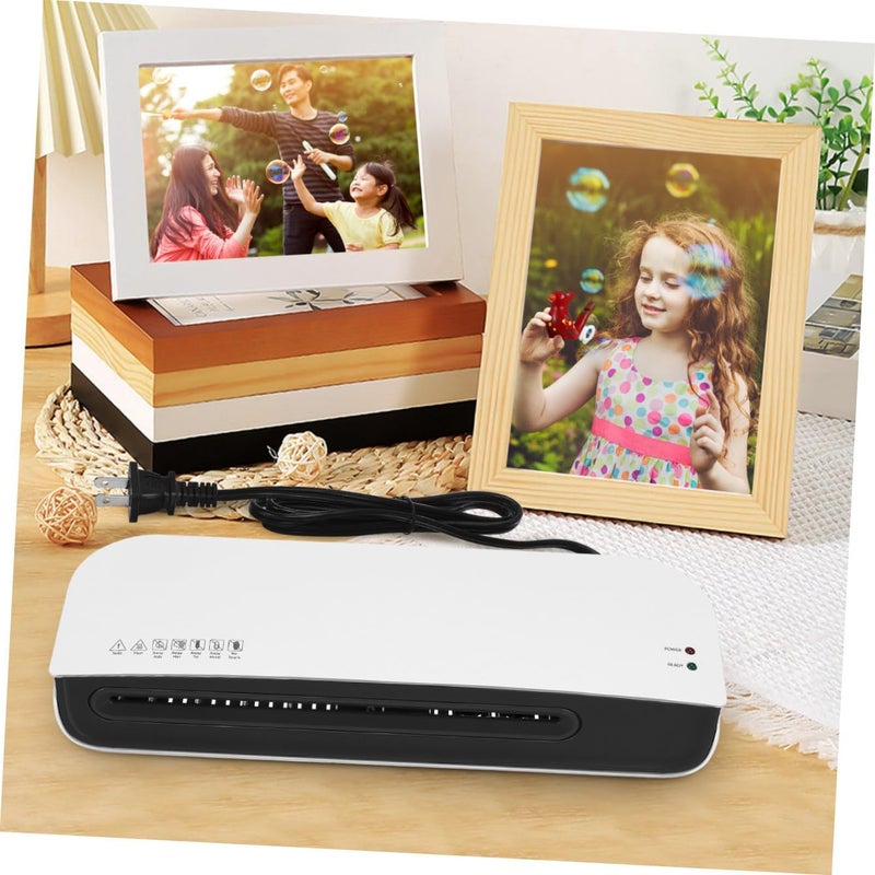 Fast Warm-up Thermal Laminator Photo Laminating Machine for Home Office Compact Personal Laminator with US Plug Efficient Glossy Finish Portable and User-Friendly Design - Image 4