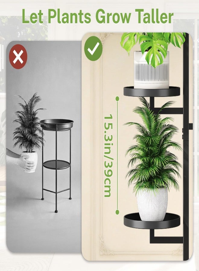 iDavosic.ly 6 Tier Plant Stand Indoor Outdoor, Tiered Corner Plant Stands for Multiple Plants, Metal Tall Plant Display Holder Rack Flower Shelf for Patio Living Room Garden Balcony Bedroom, Black - Image 5