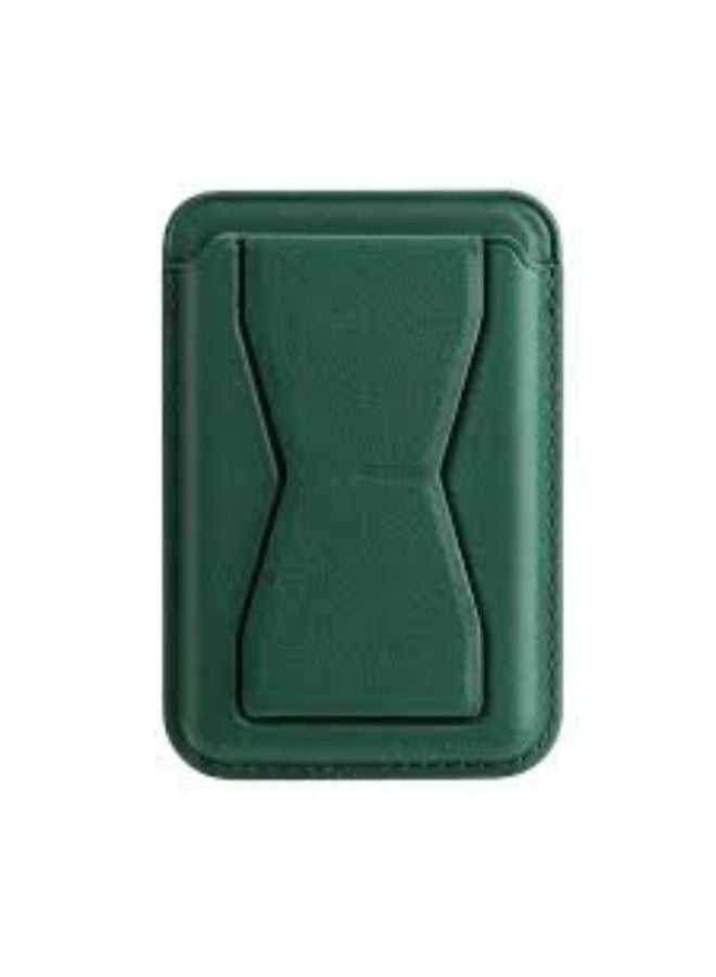 MagSafe Leather Bracket Clip Stand & Card Holder – Premium Leather Wallet for iPhone with Magnetic Attachment, Convenient Stand & Card Slot – Stylish and Functional Accessory for iPhone 12, 13, 14, 15, and More