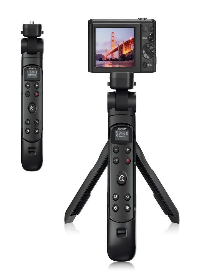 AODELAN Mini Shooting Grip and Tripod with Wireless Remote Shutter (Black) (for Sony) - Image 1