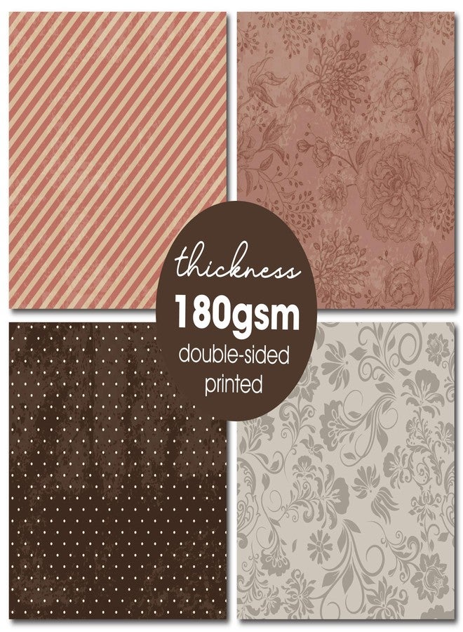 Desecraft Vintage Flora 12x12 in Double Sided Paper Pad Pack Scrapbook Cardstock Decorative Paper - 36 Sheets - for Card Making Journaling Planner Origami Decopage Decorative Scrapbooking Supplies - Image 3