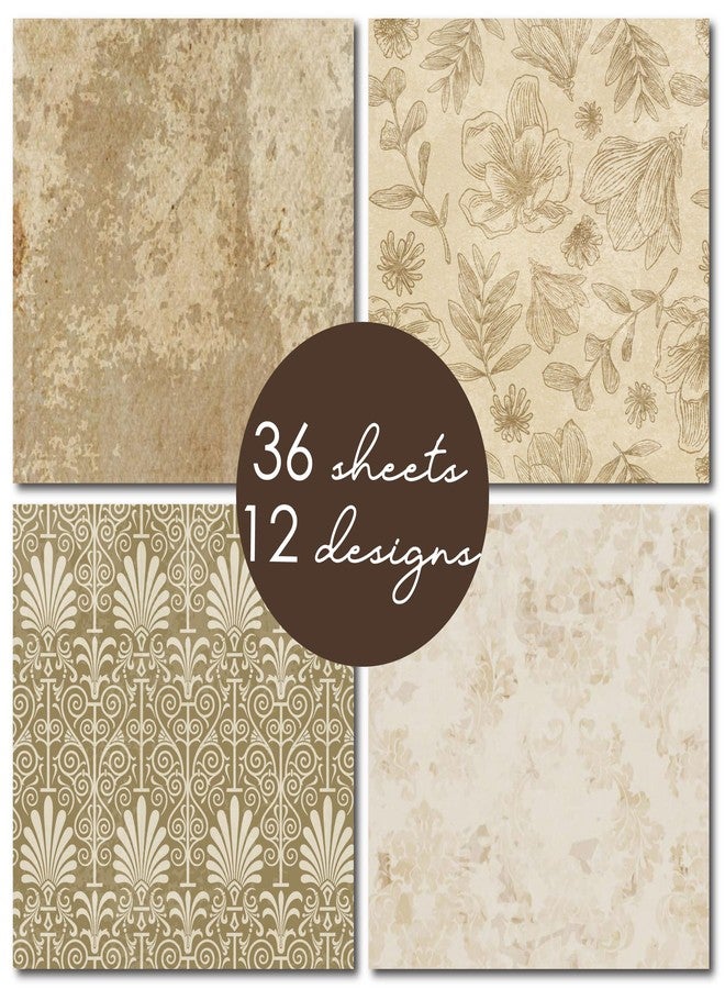 Desecraft Vintage Flora 12x12 in Double Sided Paper Pad Pack Scrapbook Cardstock Decorative Paper - 36 Sheets - for Card Making Journaling Planner Origami Decopage Decorative Scrapbooking Supplies - Image 4