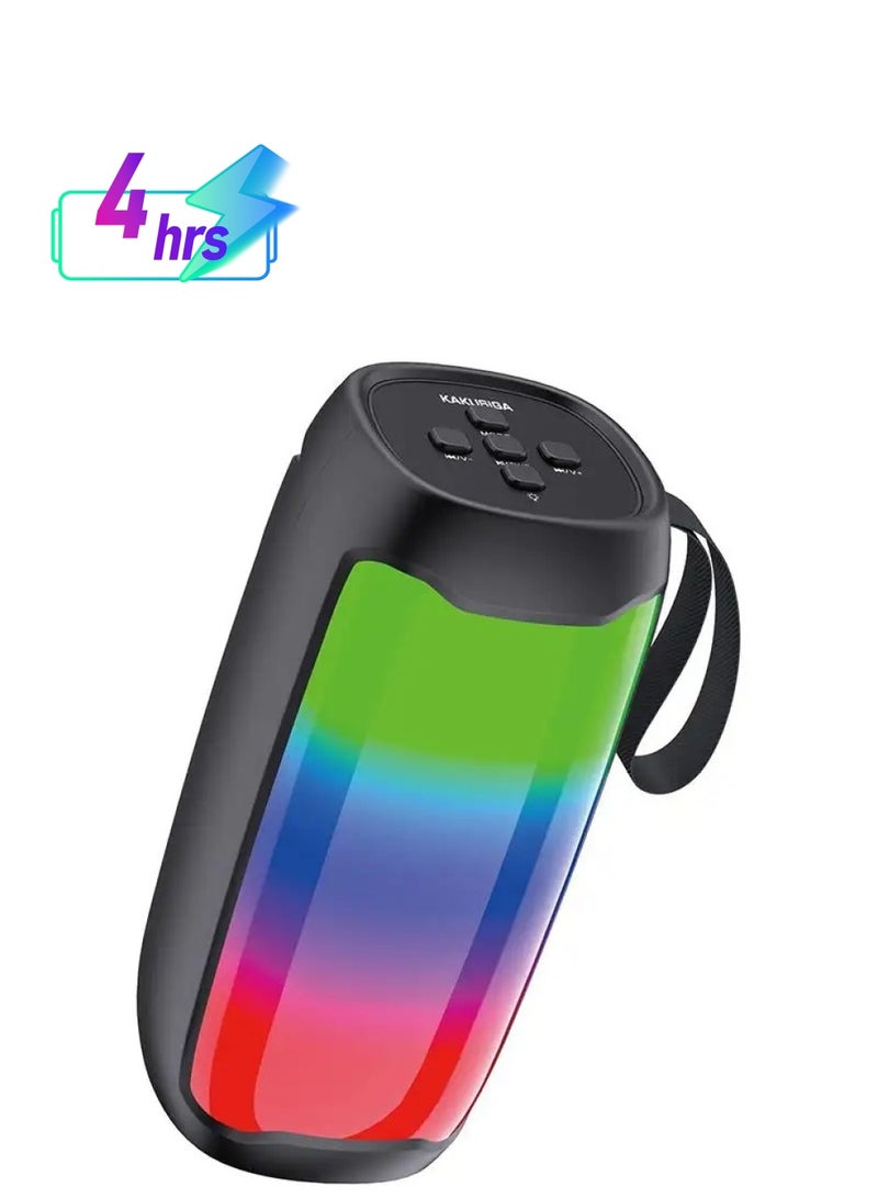 KAKUSIGA راديو FM لاسلكي 5 واط مع مشغل mp3 ومكبر صوت يدعم بطاقة TF وUSB وTWS راديو محمول BT 5.0 - Image 1
