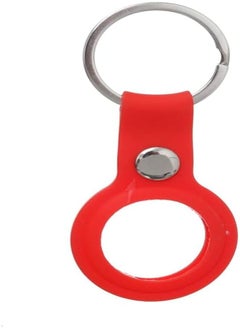 Generic Airtag Keychain for Keys, Bags, Pet Collars - Red 