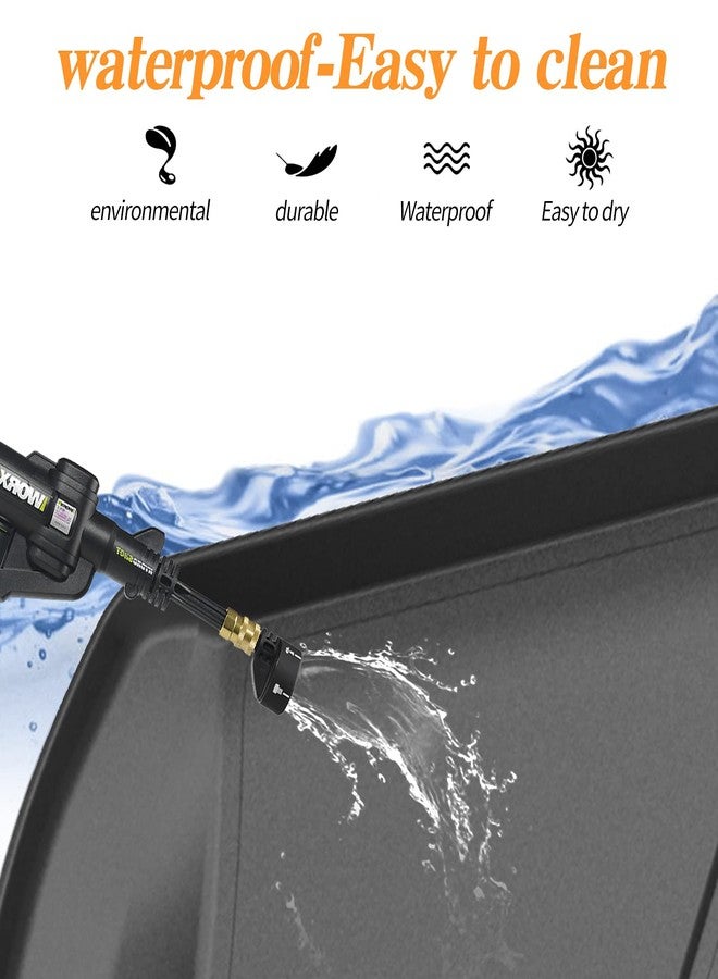 Elsetyler Cargo Liner for 2015-2020 2021 2022 2023 2024 2025 Mustang - Black TPO All Weather Heavy Duty Waterproof Rear Cargo Tray Trunk Floor Mat Protector Compatible with 2015-2025 Ford Mustang - Image 3