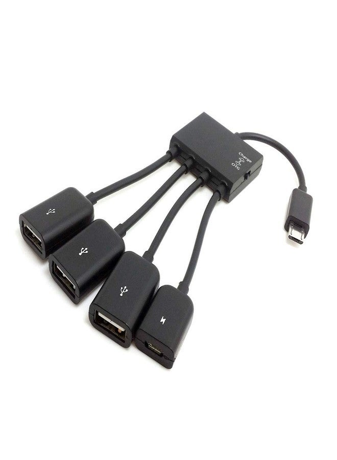 chenyang Micro USB Host OTG 3 Port Hub Adapter Cable with Power for Galaxy S5 i9600 Note3 N9000 Cell Phone & Tablet - Image 2