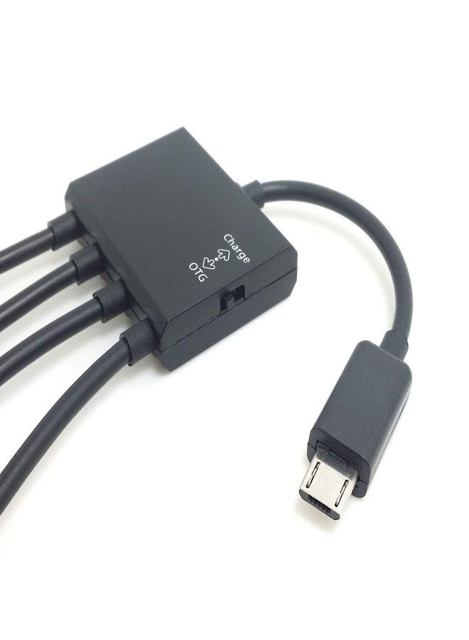 chenyang Micro USB Host OTG 3 Port Hub Adapter Cable with Power for Galaxy S5 i9600 Note3 N9000 Cell Phone & Tablet - Image 3