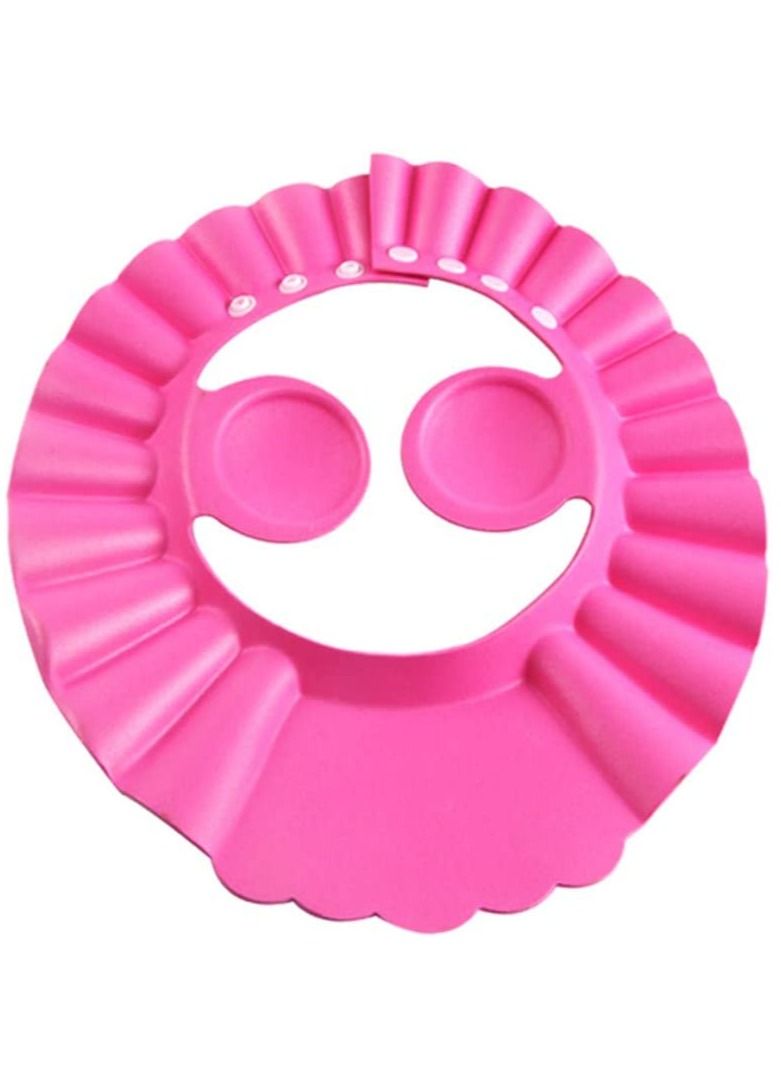 AS SEEN ON TV Pink Baby Ultra Soft Bath Shower Cap with Ear Protection - Image 1
