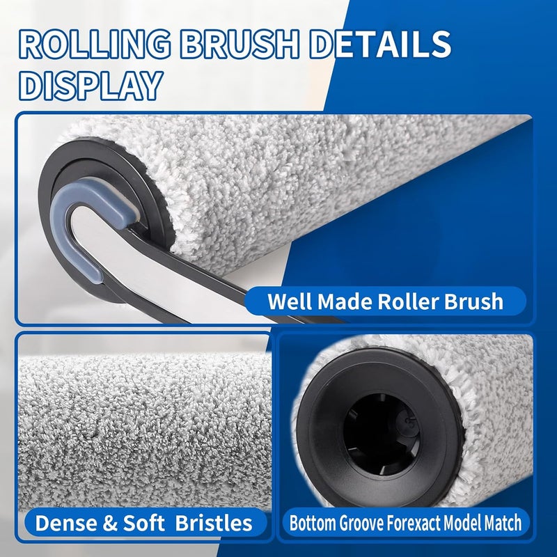 keluke Roller Brush and Filters Replacement Compatible with Tineco iFLOOR 5 Breeze Cordless Vacuum Cleaner,Replacement Parts Include 2 Brush Rollers, 4 Vac Filters - Image 3