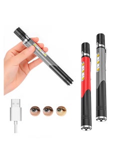 KASTWAVE Rechargeable LED Pen Light 2-Pack with COB Light - 4 Modes, Super Bright 500 Lumens Pocket Flashlight, Waterproof, Ideal for Indoor, Outdoor, Work, Repair, Emergency, Nurses, and Doctors  - Image 1