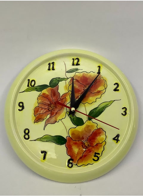 Fancy Ceramic Drum Wall Clock