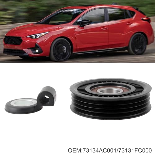 OTOTEC 1Pc Air Conditioner Belt Tensioner Pulley with Adjuster 73134AC001 73131FC000 Compatible with Subaru Impreza 1996-2007 - Image 2