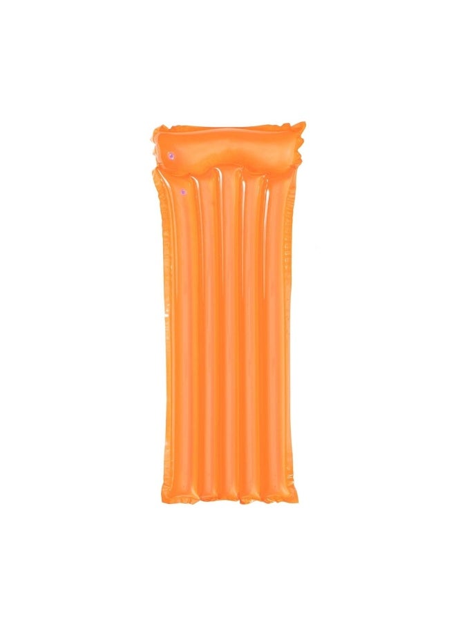 Bestway Bestway - Inflatable Transparent Airbed Deluxe Comfort 183x76 cm - Orange - 44013  - Image 1