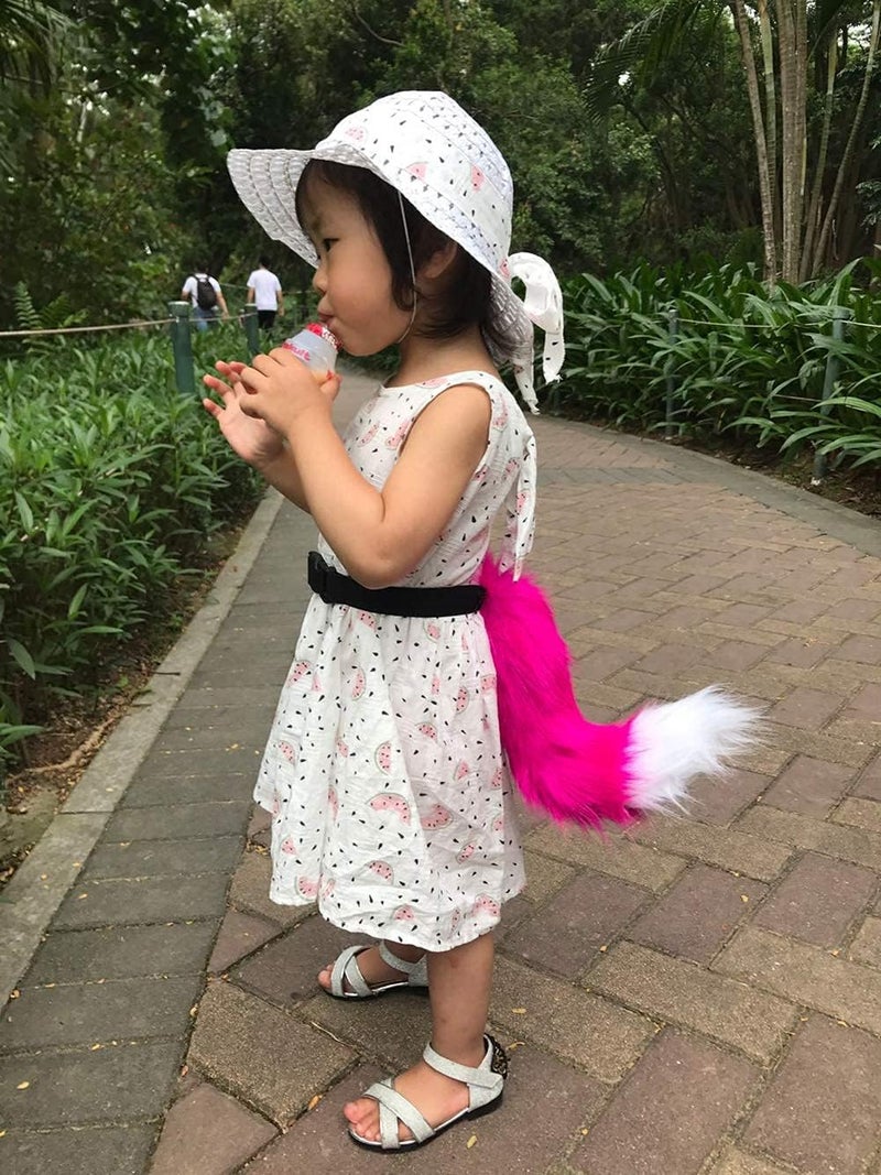 BANLAN Faux Fur Fox Costume Cat Tail Cosplay Halloween Christmas Party Costume One Size, Black - Image 5