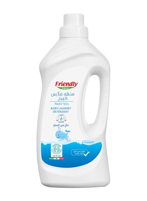 Baby Laundry Detergent 1000ml - 100% Organic with Vegan Plant Derived Ingredient, Fragrance Free, Hypoallergenic & Dermatologically Tested