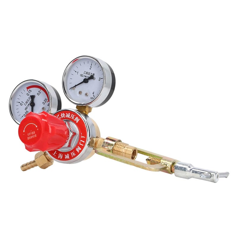 مجموعة منظم ضغط الأسيتيلين مع مقياس نحاسي ومانع للارتجاع الصناعي - Image 5