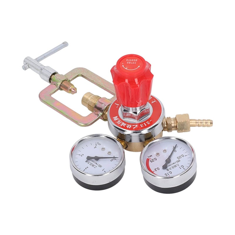 مجموعة منظم ضغط الأسيتيلين مع مقياس نحاسي ومانع للارتجاع الصناعي - Image 3