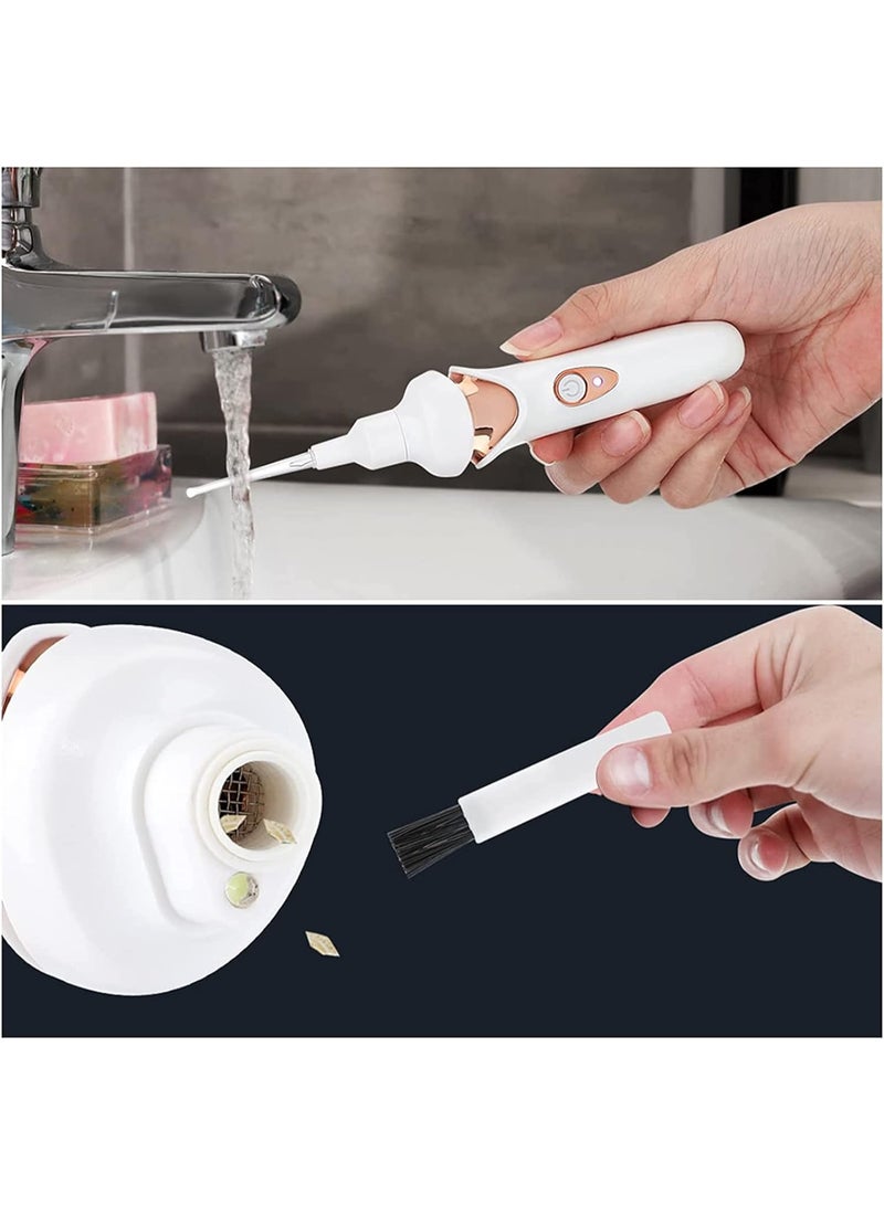 Bukela 5-in-1 Electric Ear Scoop Electric Children's Ear Scoop Safety Painless Earwax Remover Cordless Vacuum Ear Wax Cleaning Tool Painless Ear Cleaning Tool for Whole Family,White - Image 3