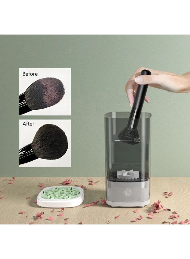 ماكينة غسيل فرش المكياج الأوتوماتيكية USB - تنظيف عميق وتجفيف سريع بلمسة زر - آمنة على جميع أنواع الفرش - Image 2