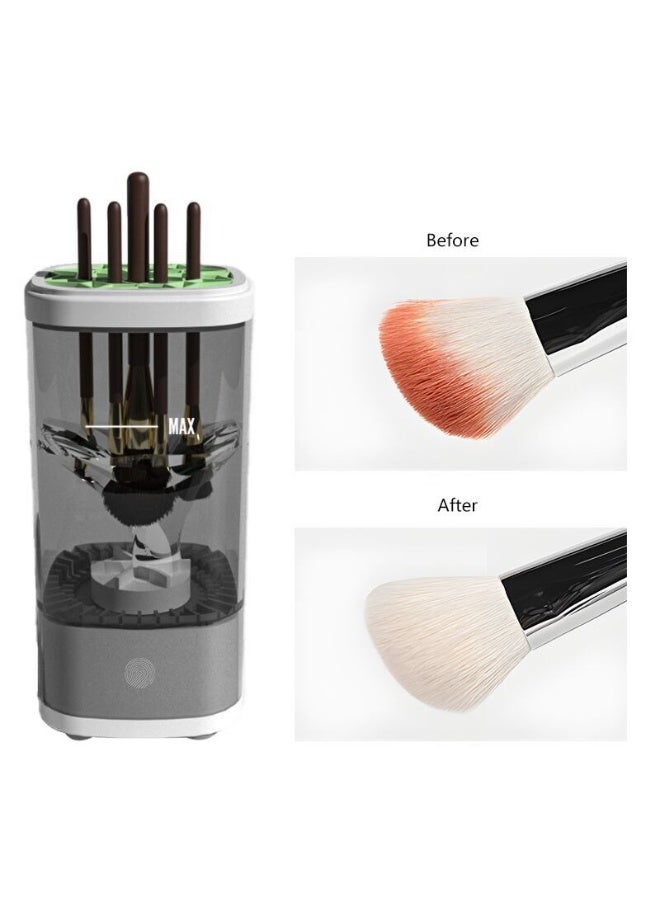 ماكينة غسيل فرش المكياج الأوتوماتيكية USB - تنظيف عميق وتجفيف سريع بلمسة زر - آمنة على جميع أنواع الفرش - Image 3