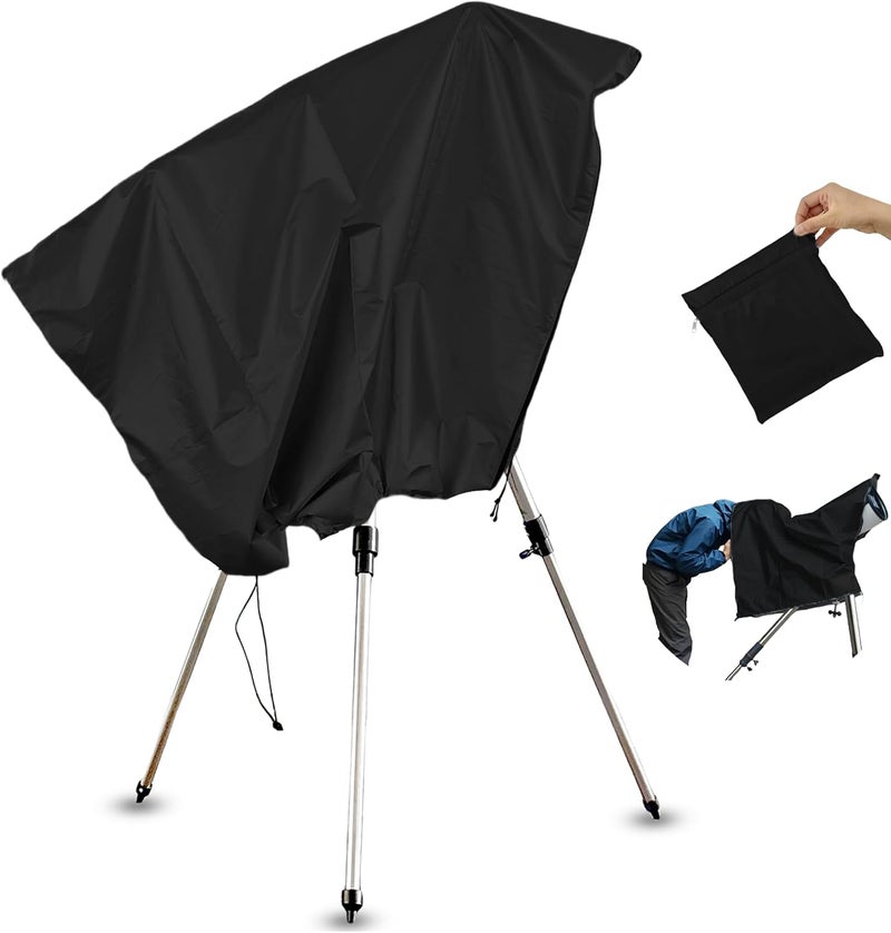 Bigwinyep Telescope Cover Waterproof Outdoor Telescope Cover with Adjustable Drawstring Zipper for Outdoor Indoor, 100x75CM/39x29Inch - Image 1