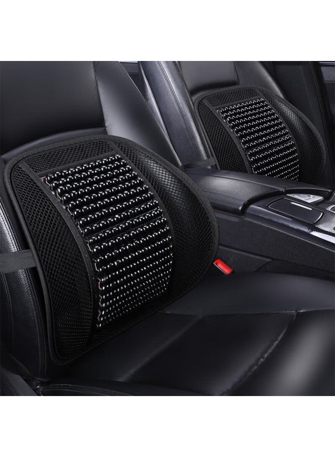 DiGallen Digalun Massage Wooden Bead Car Lumbar Support, Breathable Summer Car Seat Back Cushion, Office Lumbar Pillow - Image 4