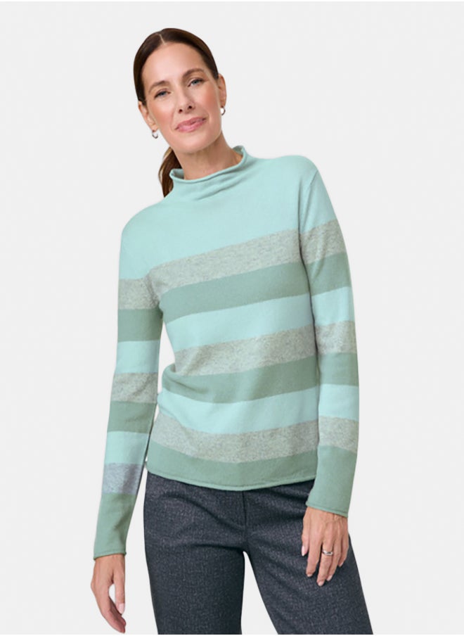GERRY WEBER Jumper With Block Stripes  - Image 1
