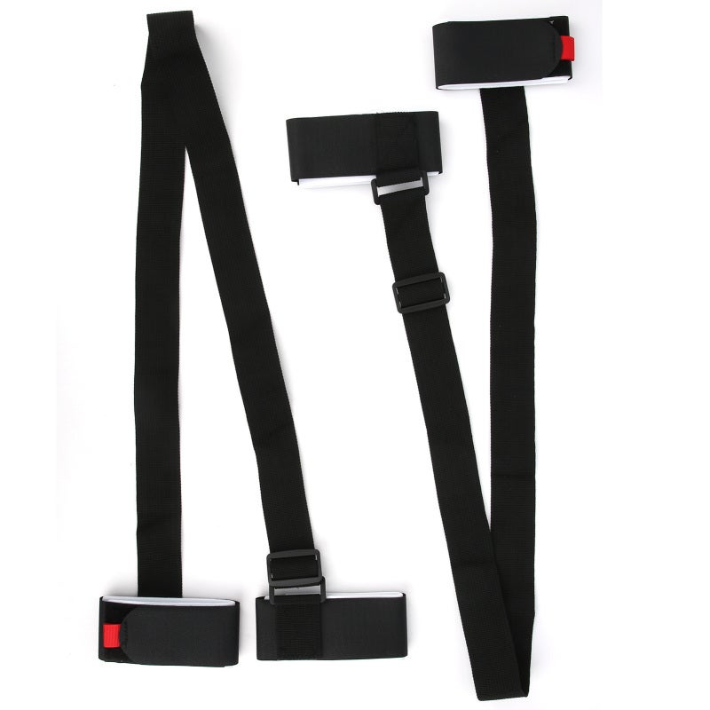 Power Training Snowboard Shoulder Strap Adjustable Fixing Belt - Portable Double Skis Belt for Family Skiing Activities - Image 1